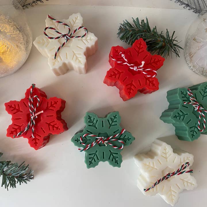 Ritual Spirit ltd – wholesale Novelty candle – Christmas Snowflake Candle Soy Wax | Handmade1