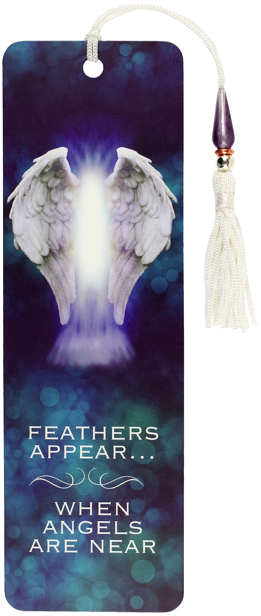 Peter Pauper Press - Wholesale Bookmark - Feathers Appear When Angels Are Near Beaded Bookmark0
