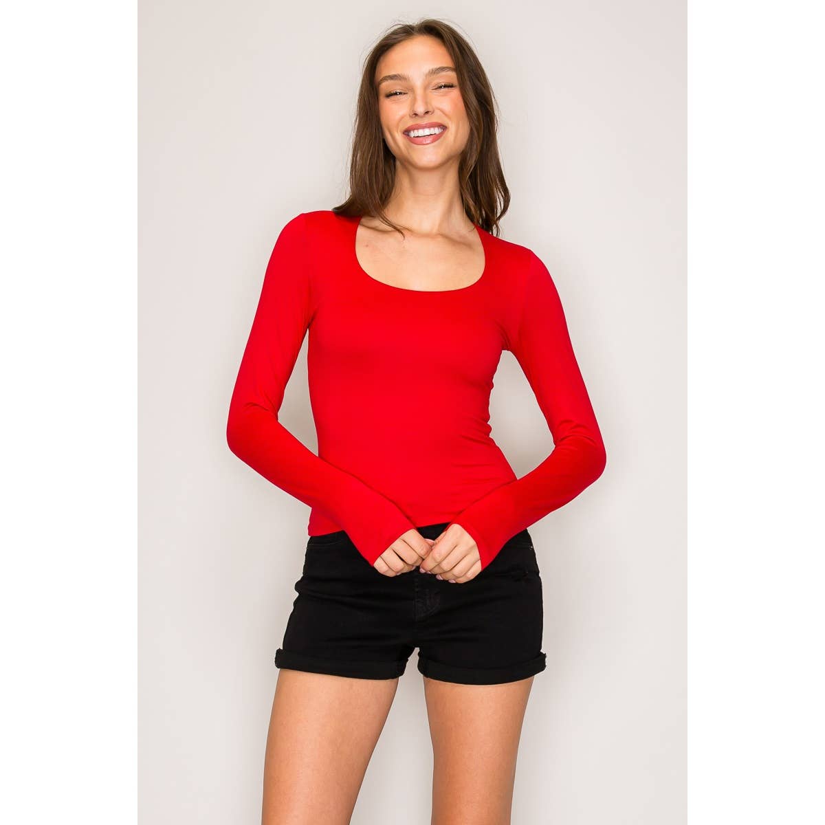Popular 21 - Wholesale Knit Top - Women's - Double Layer Square Neck Top9