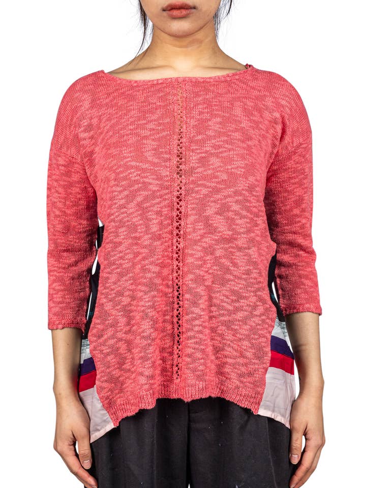 SUÉTER L/S PARA MUJER CON ESTAMPADO EN LA ESPALDA para venta al por mayor de Coupe Collection