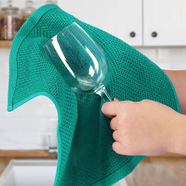 Zulay Kitchen - Wholesale Dishcloth - Waffle Weave Dish Towels – 12"x12" 6-Pack21