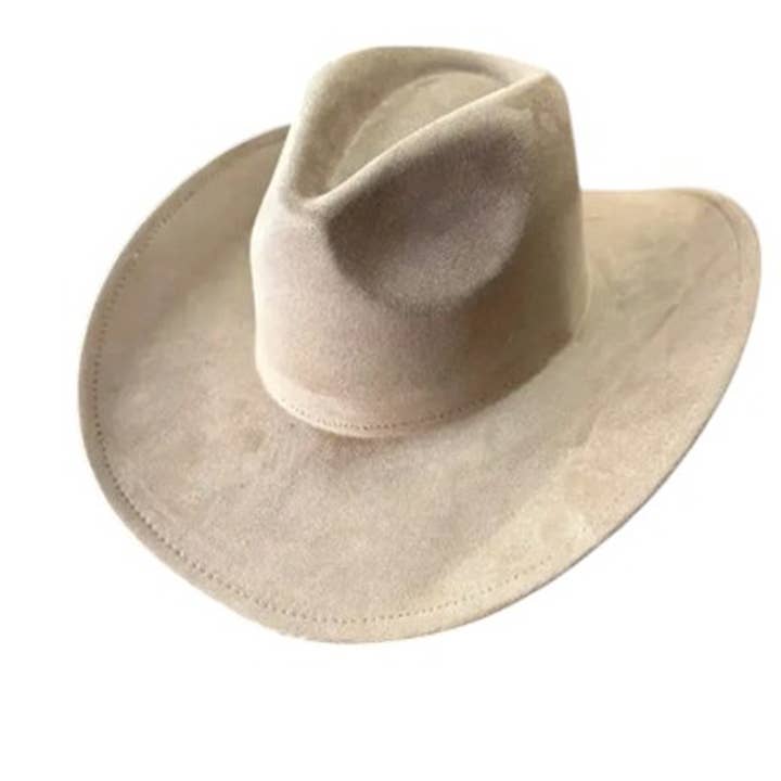 Portia Hat - Wholesale Cowboy Hat - Unisex - Best Seller!! Fashion Vegan Suede Cowboy Hat