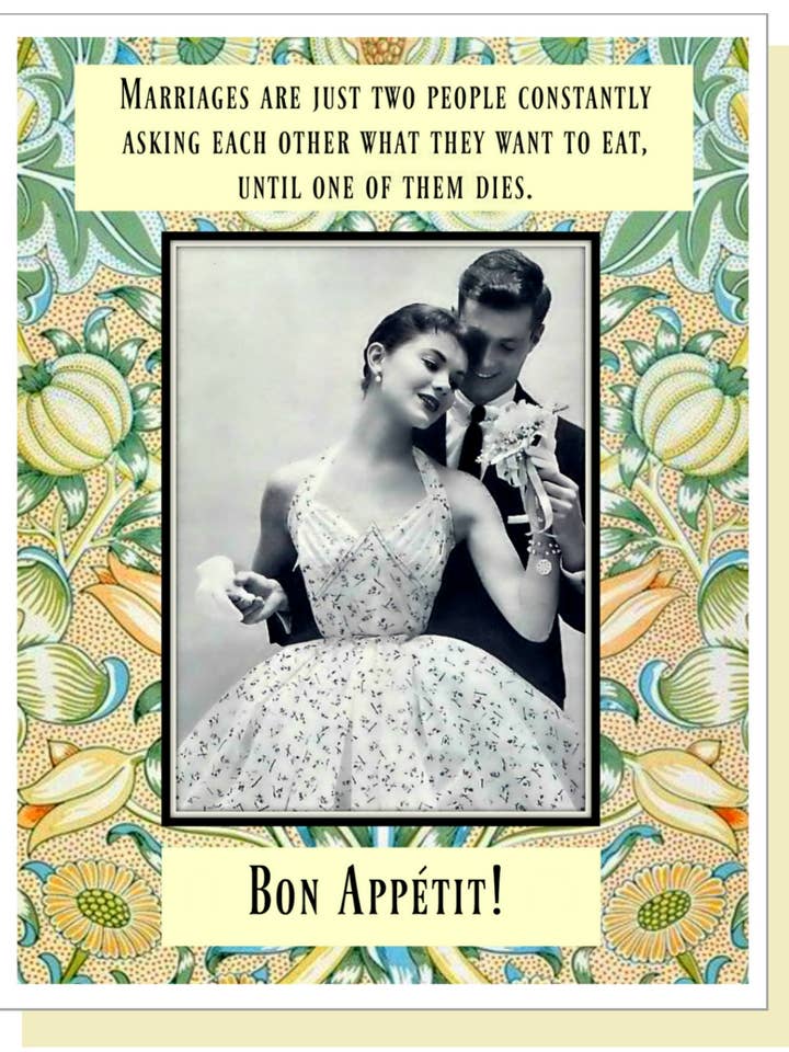 Bon Appetit - Everyday Card for wholesale by Ümlaut Brooklyn