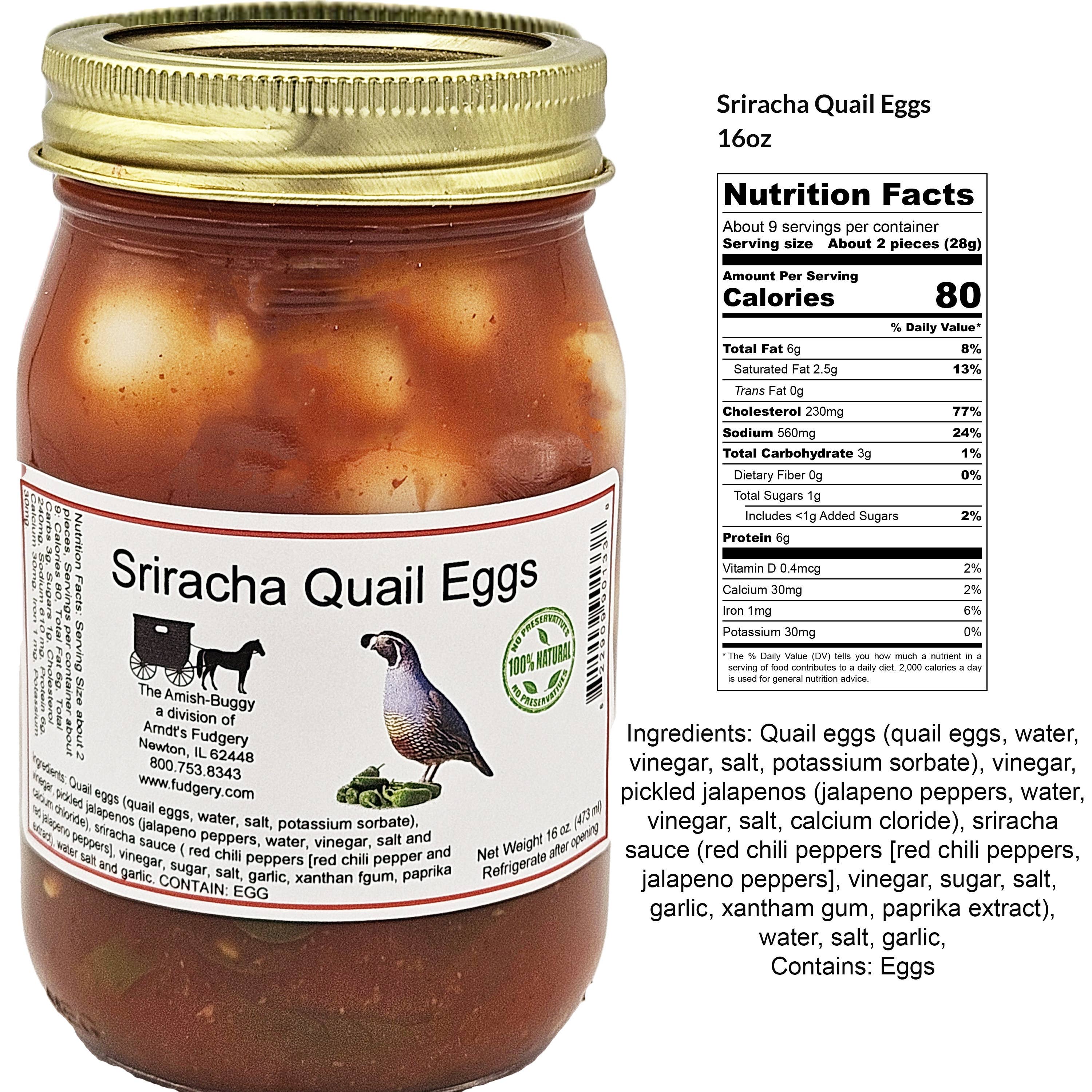 Arndt's Fudgery LLC - Wholesale Pickled Vegetables - Amish Pickled Vegetables & Eggs 16 oz. Jar12