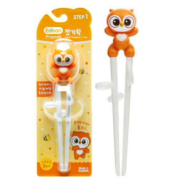 Edison Training Chopsticks for Kids - Owl Right Handed for wholesale by EMC