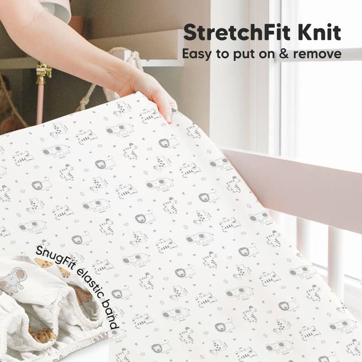 KeaSafari KeaBabies 2-Pack Isla Fitted Crib Sheet for wholesale on Faire