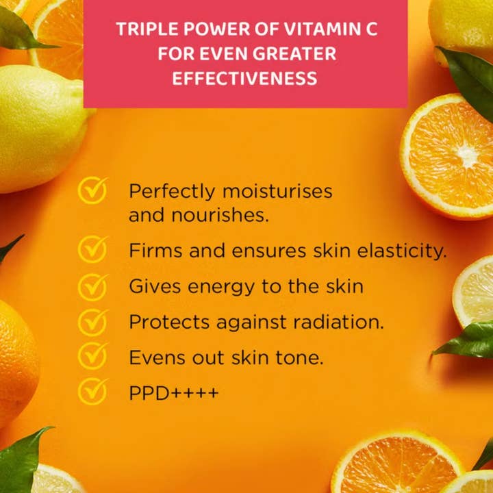 Eveline Cosmetics - Wholesale SPF Moisturizer - Vitamin C 3x Action Moisturizing Protective Day Cream SPF 50 (30ml)