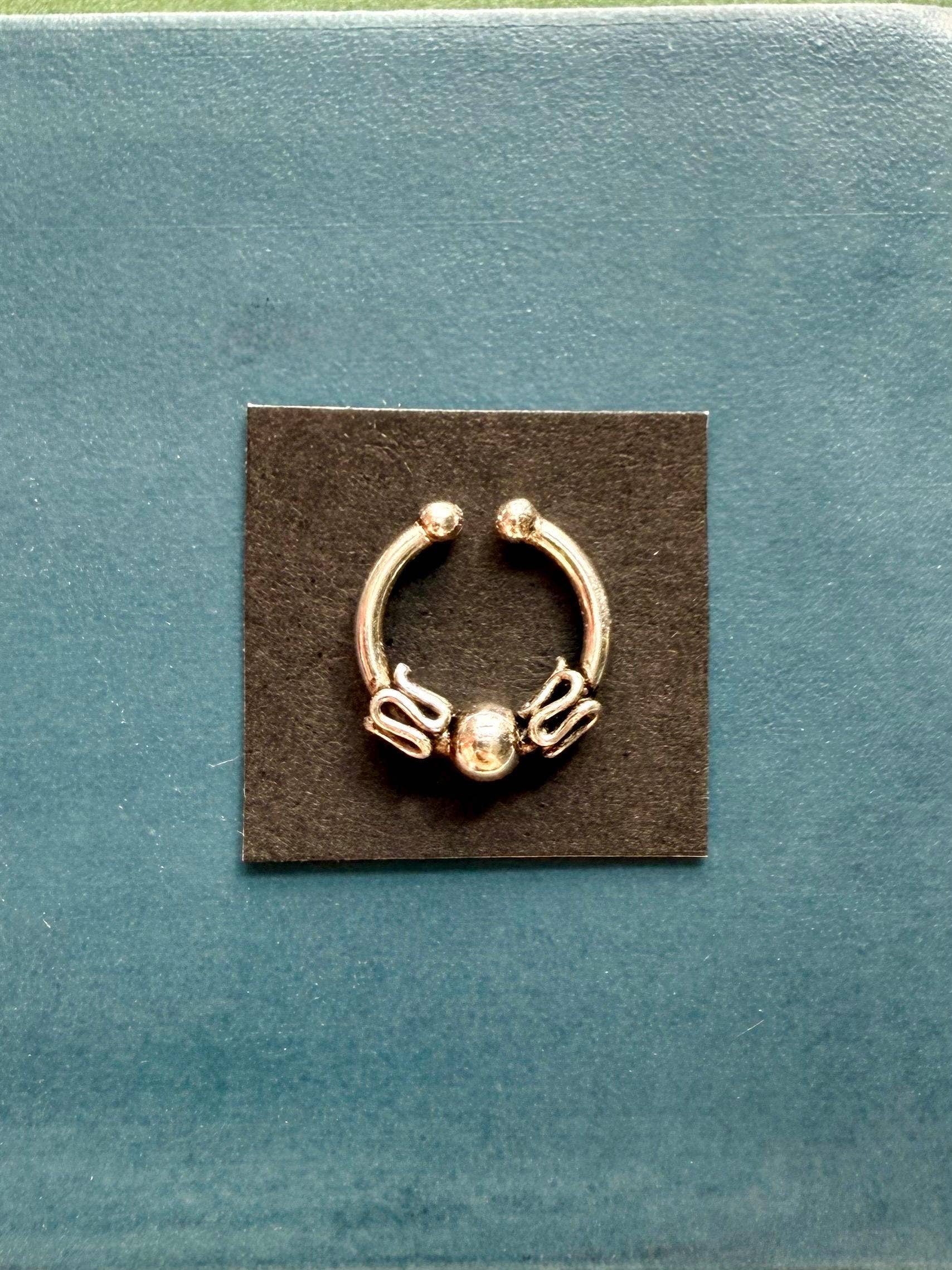 Kaali Boutique – wholesale Nose ring – Bali Septum Hoop Sterling Silver 925 ,Fake Septum Jewelry, Septum Hoop, Daith Earring, Tattoo, Yoga, Ethnic Jewellery, Boho, Hypoallergenic4