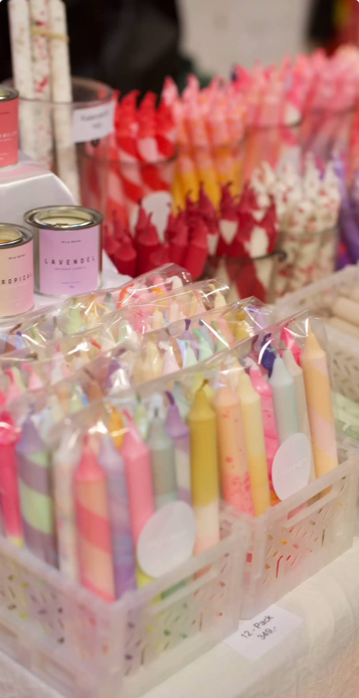 Mila Noire – Großhandel Konische Kerze/Kerzenhalter – Mila Noire Spitzkerzen, zufällige 12er-Packung6