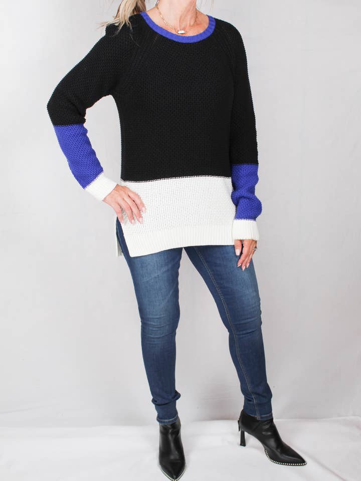 19F4510-T - Tanzanite Blå - Trøje A1126 for engroshandel hos K & C Clothing, Inc.