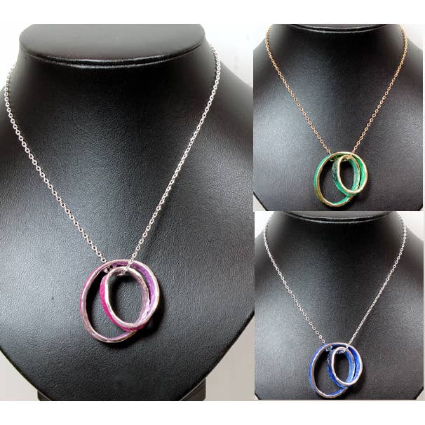 Collar de Metal Torcido de Color Tonal para venta al por mayor de Western Counties Wholesale