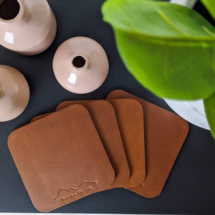 Integral Leather - Wholesale Coasters - Personalised Leather Coaster | Corporate Gifts | Home Deco1