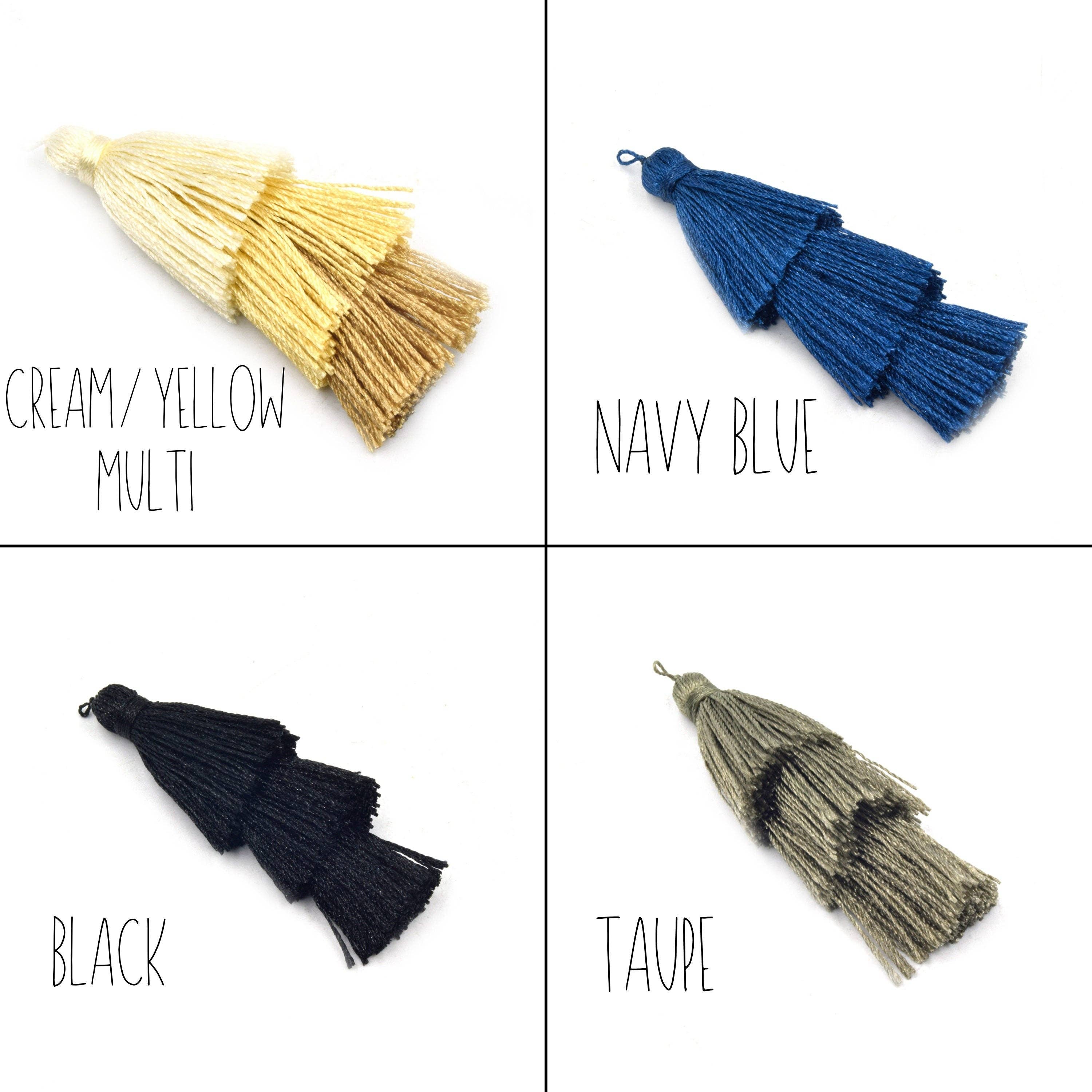 Only Beads - Wholesale Craft Supplies - Tassels | 2 inch Three Tiered Tassel | Silk/Polyester Threaded2