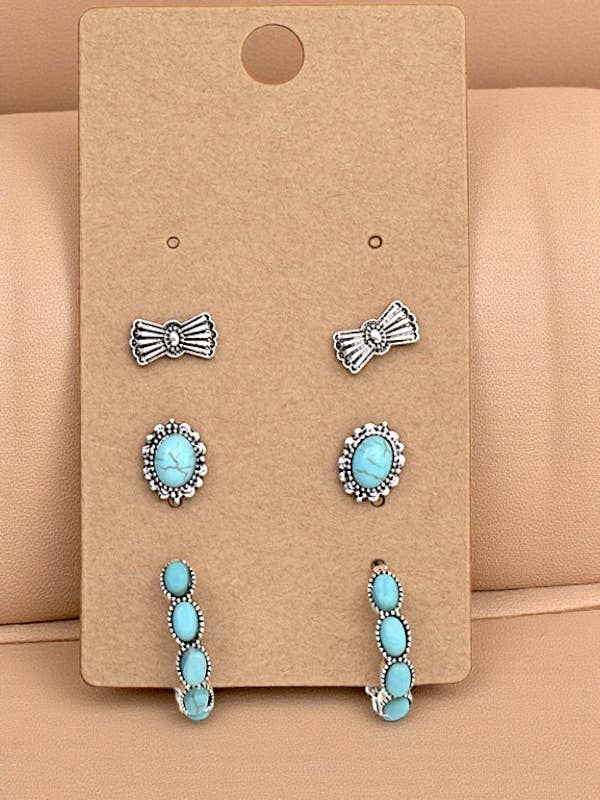 WESTERN POST HOOP OORBELLENSET voor wholesale door Andrea Bijoux