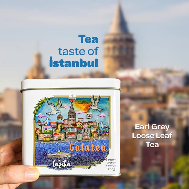 Lazika – wholesale Löst te – Earl Grey & English Breakfast Te-presentset, 150 g