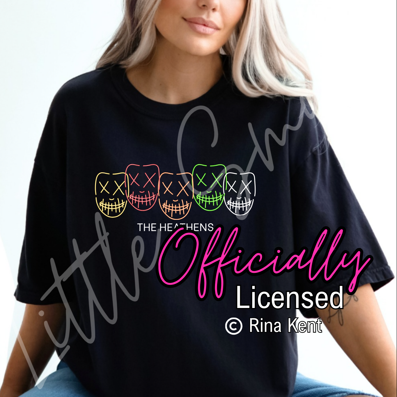 Little Smut Closet - Wholesale Screen Printed T-Shirt - Women's - Officially Licensed Rina Kent Heathens Shirt2