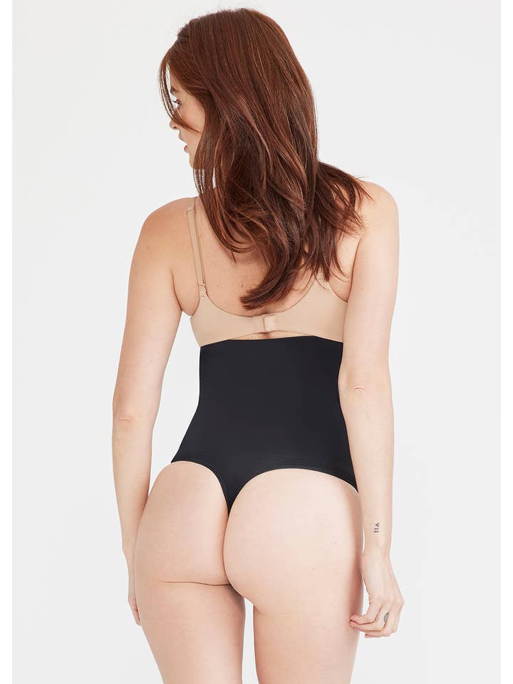Yummie - Wholesale Shapewear - Women's - Seamless Solutions - High Waist Shapewear Thong - Plus Sizes2