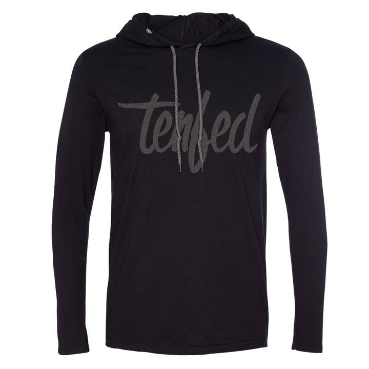 Felpa nera Tended Athletic per la vendita all'ingrosso da parte di Tenfed