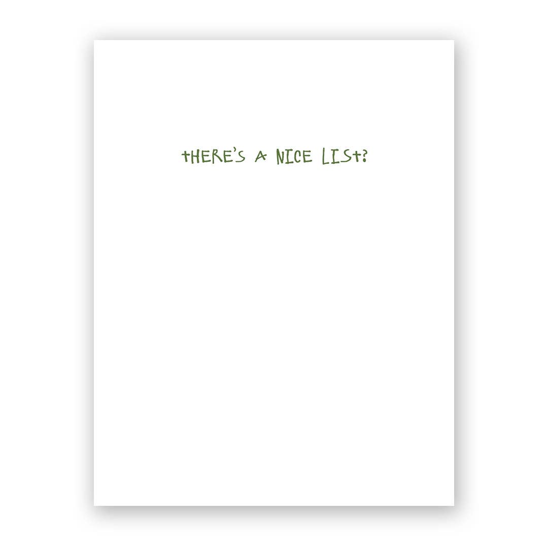 The Mincing Mockingbird – postal de Natal por atacado – Cartão de Saudação Cat Nice List1