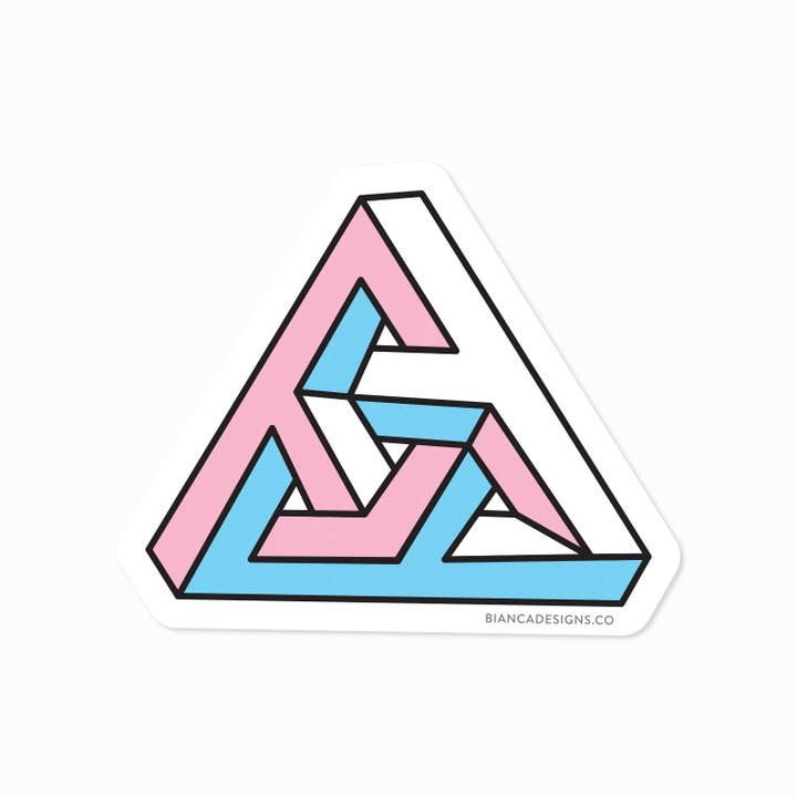 Bianca's Design Shop - Vente Autocollant - Autocollant Triangle Impossiblement Trans1