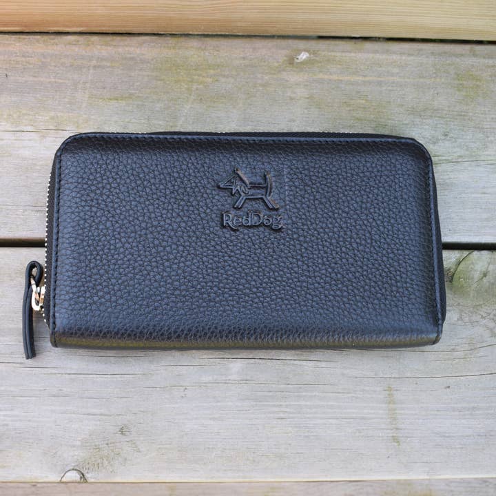 Läderplånbok - RedDog Design - Svart for wholesale by RedDog Design