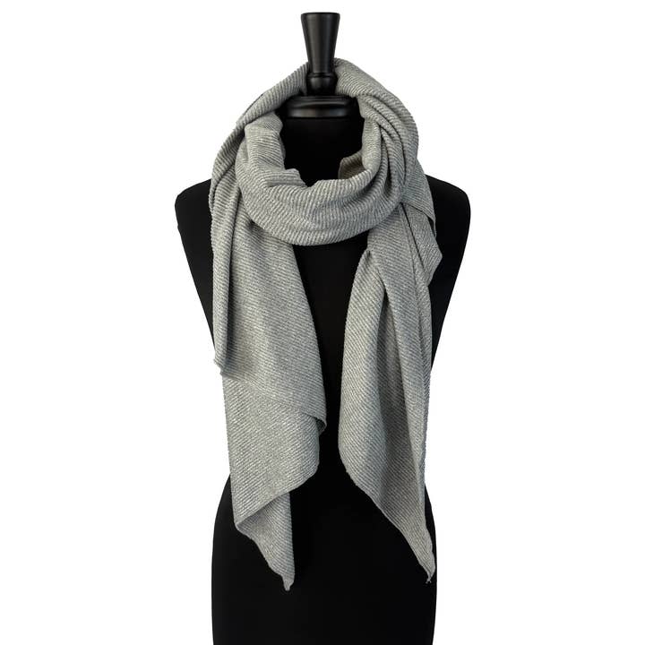 Écharpe Ambre – Mélange de Coton Recyclé, Accessoire Hivernal Confortable pour la vente par G & L Positive Goods