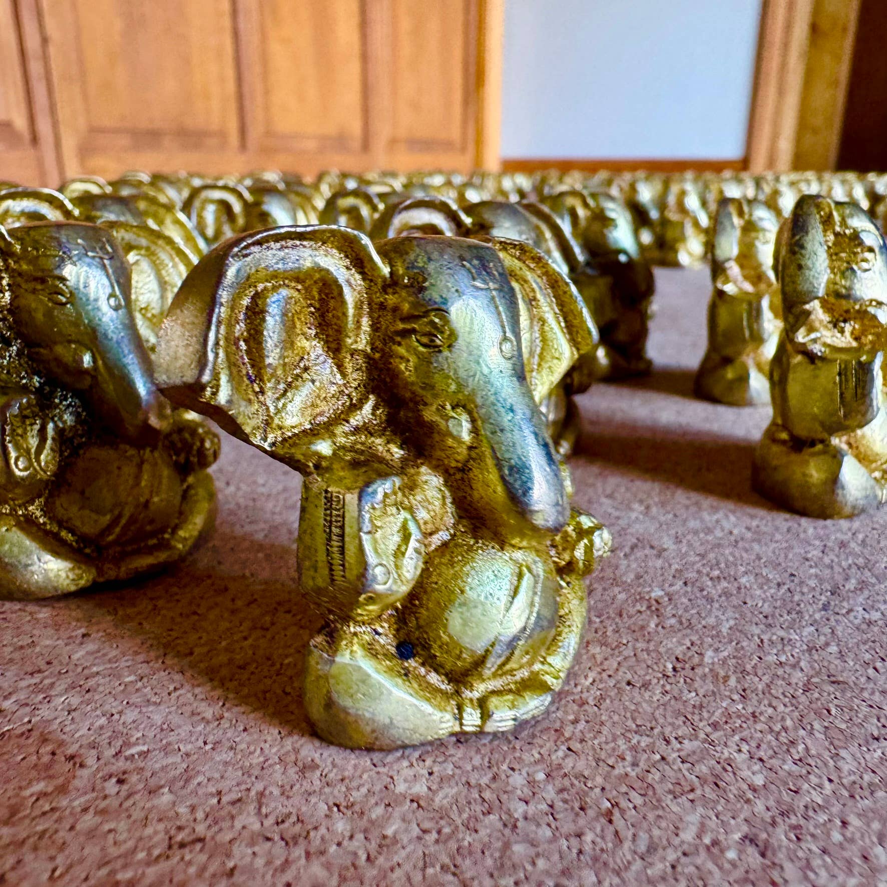 Asivana Yoga Company - Wholesale Sculpture - Brass Ganesh Statue - 2" Murti3