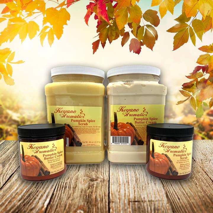 Pumpkin Spice Body Scrub Intro for wholesale by Keyano Aromatics