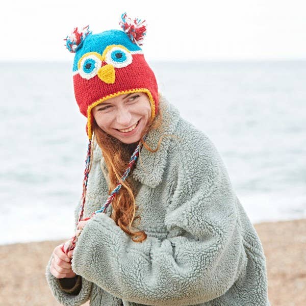 The Paper High Gift Company Limited - Wholesale Kids Hat - Kids - Handmade Woollen Animal Winter Hat - Woolly Hat19