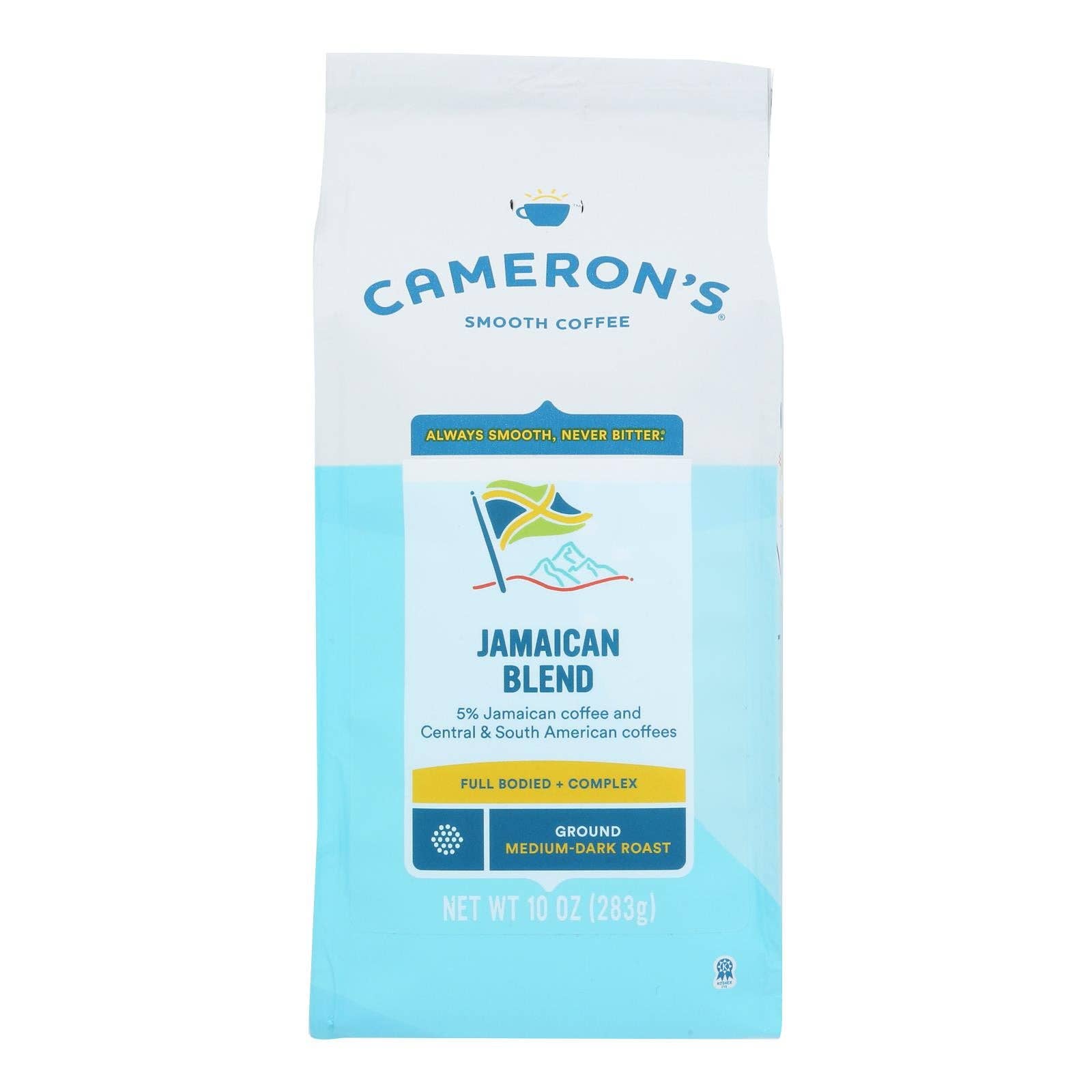 Ware Spark - Wholesale Ground Coffee - Cameron's Specialty Coffee Premium Jamaica Blue Mountain Blend Ground Coffee Beans  - Case Of 6 - 10 Oz0