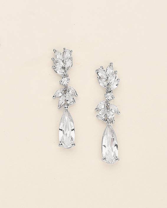 allureweddingjewelry - Wholesale Dangle Earrings - Camilla Bridal CZ Earrings