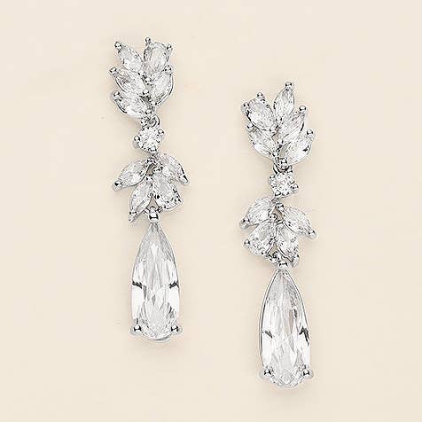 allureweddingjewelry - Wholesale Dangle Earrings - Camilla Bridal CZ Earrings0