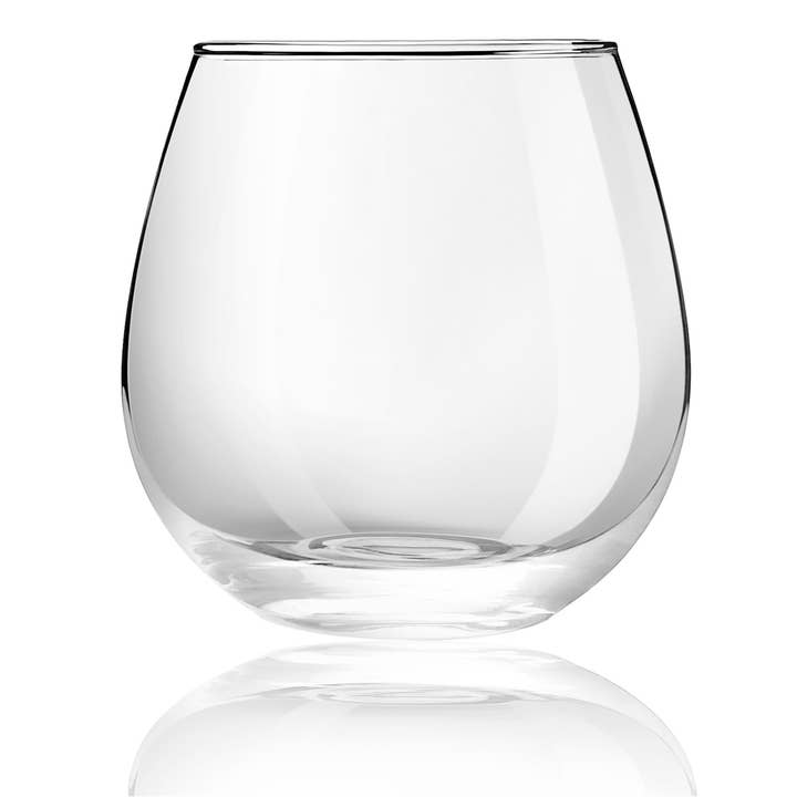JoyJolt - Wholesale Wine Glass - Spirits Stemless Wine Glasses, 15 Oz Set of 42