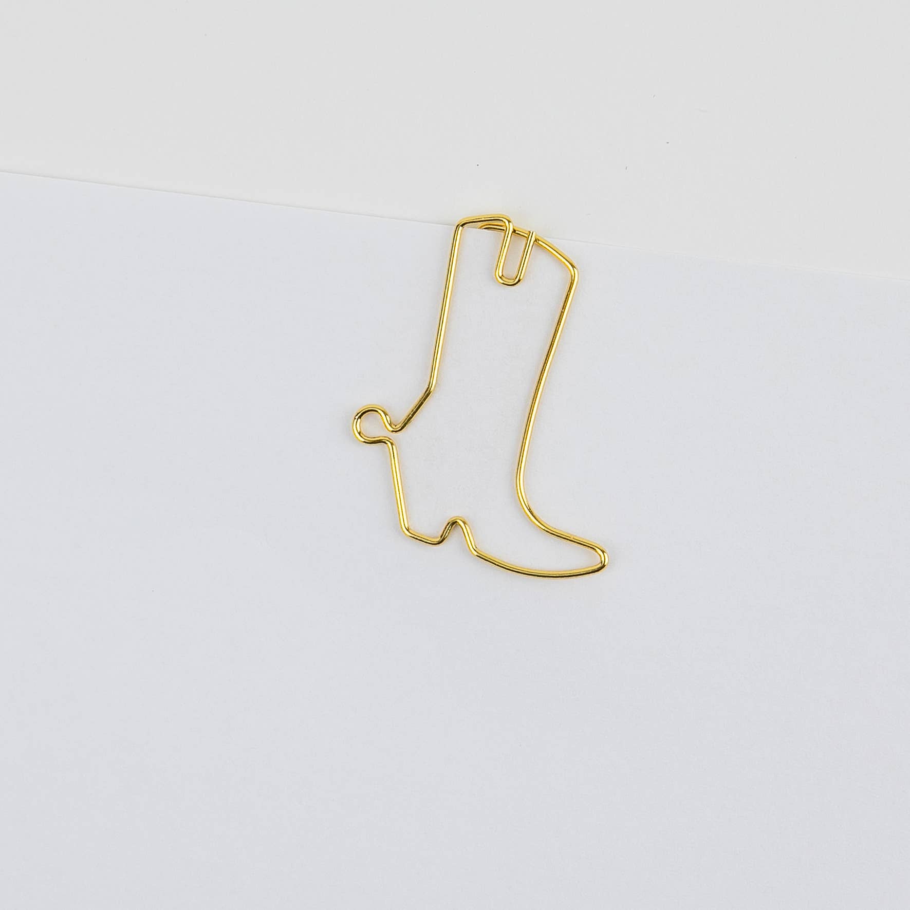 Chez Gagné - Wholesale Paperclip - Cowboy Boot - Unique Gold Plated Paper Clips - Pack of 25 10