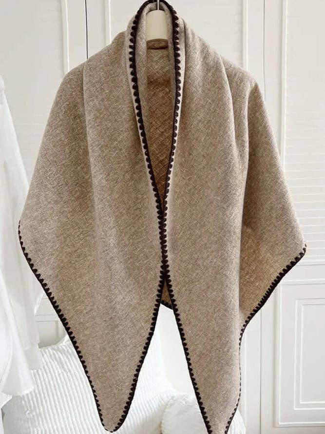 SFC0142 Triangle Blanket Stitch Scarf for wholesale by MiMi Wholesale