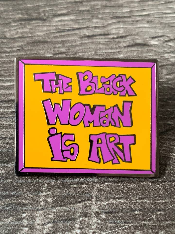 La donna nera è arte per la vendita all'ingrosso da parte di Pop Pins NYC