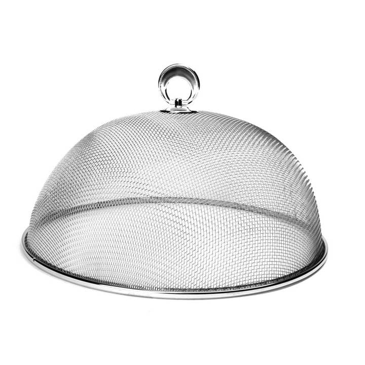 Fox Run Round Mesh Food Cover, Chrome, 11.75" for wholesale by Fox Run Brands