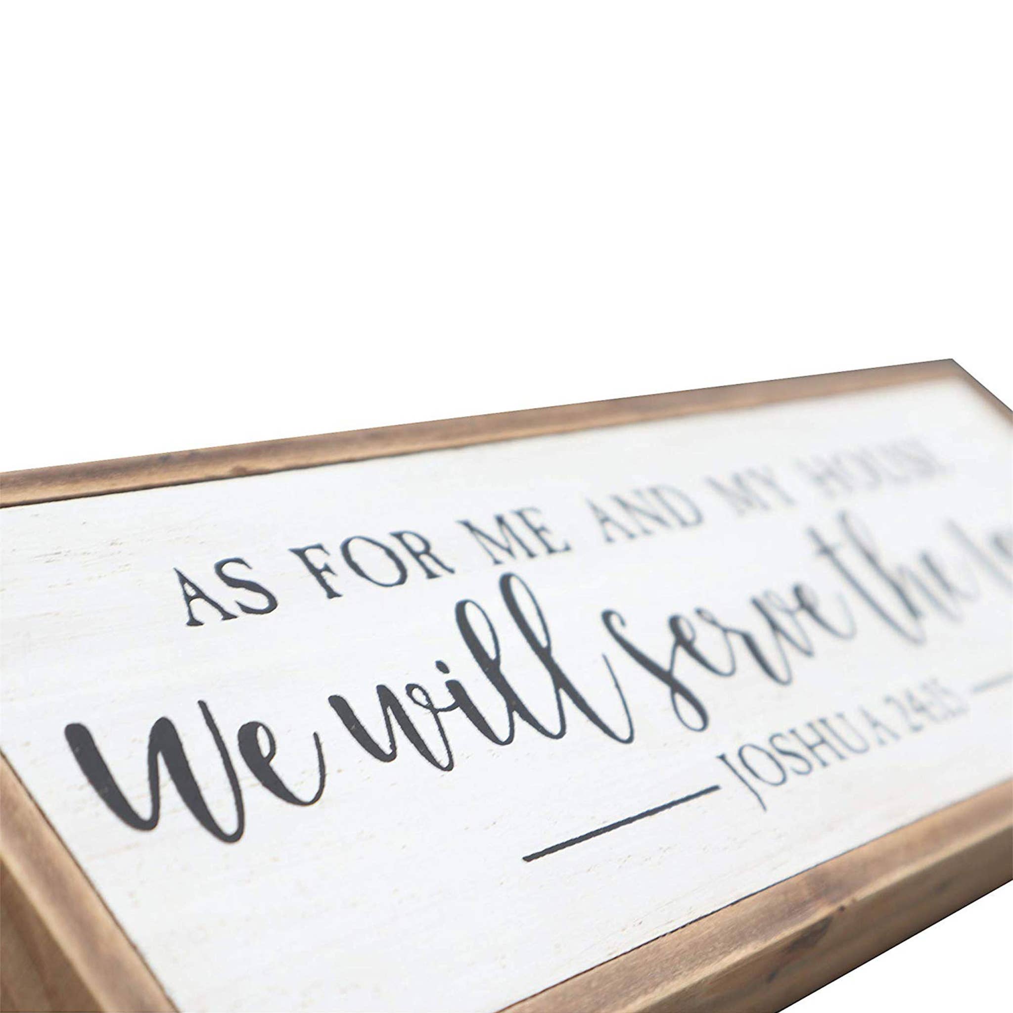 Paris Loft Inc - Wholesale Sign - Small As for Me and My House Wood Bible Verse Sign2