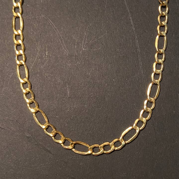 Prestige Jewelry - Wholesale Link & chain necklace - Solid Real 14k Gold Figaro Chain 20in 6mm3