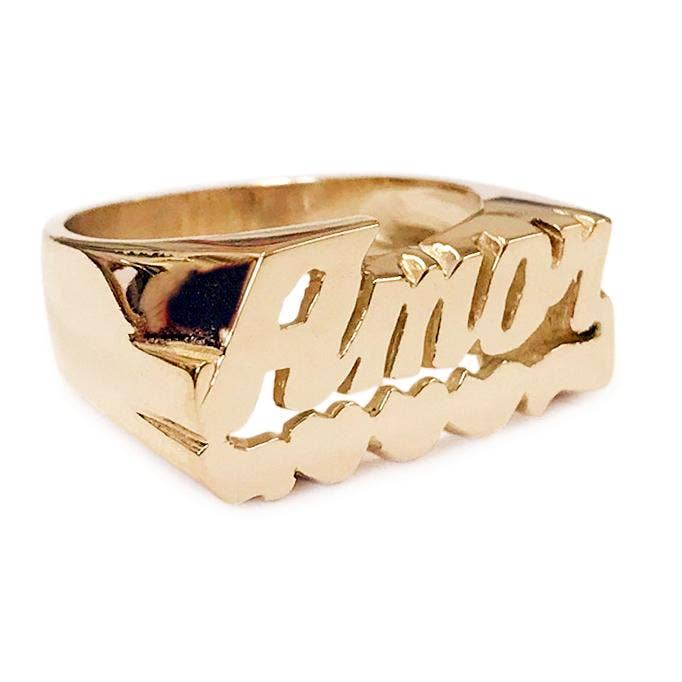 Amor Messing Signetring for engroshandel hos SNASH JEWELRY