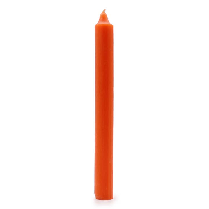 AW Artisan - Wholesale Tapered Candle/Candlestick - Bulk Color Candles - Rustic Orange - 100