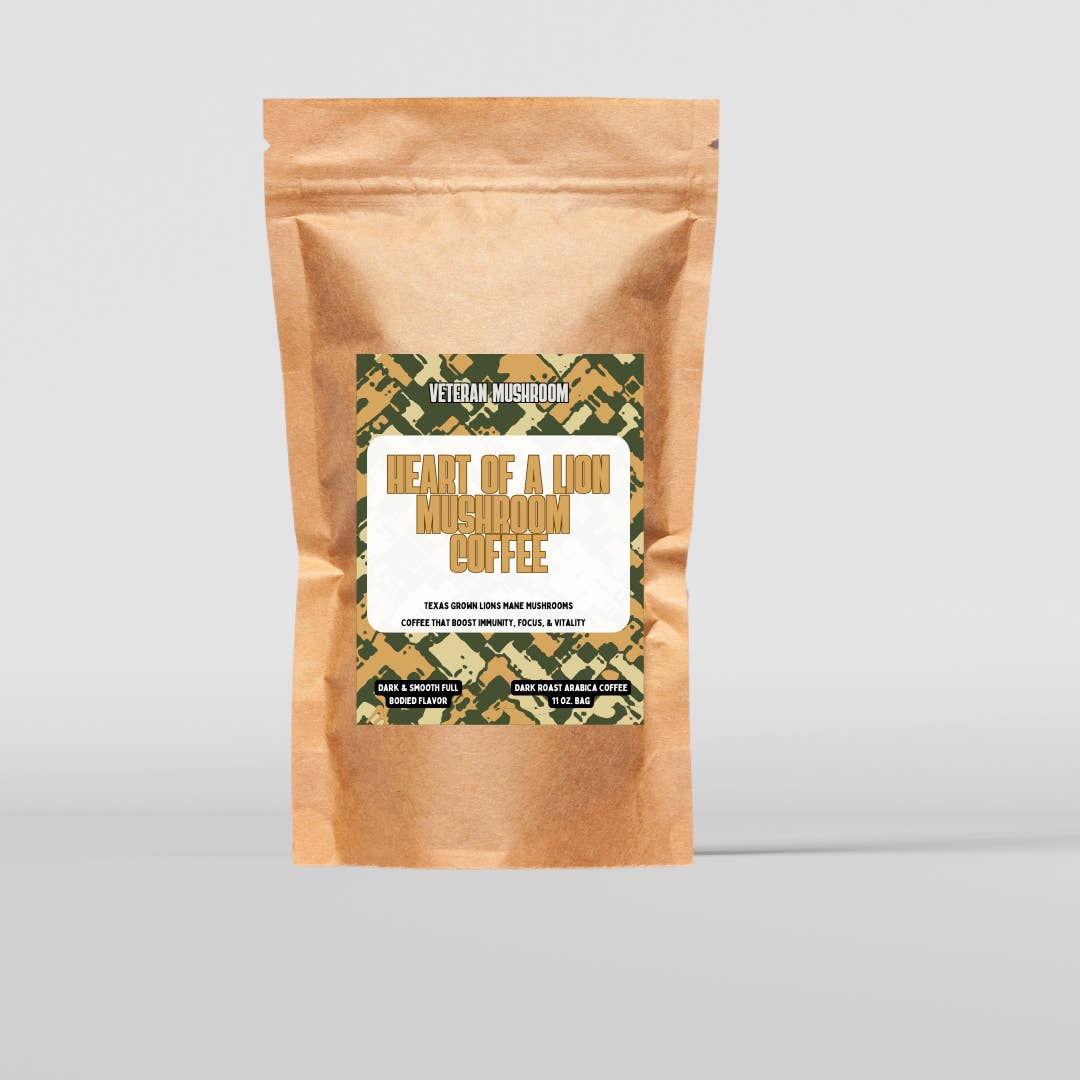 Veteran Mushroom - Wholesale Ground Coffee - Heart of a Lion Mushroom Coffee
