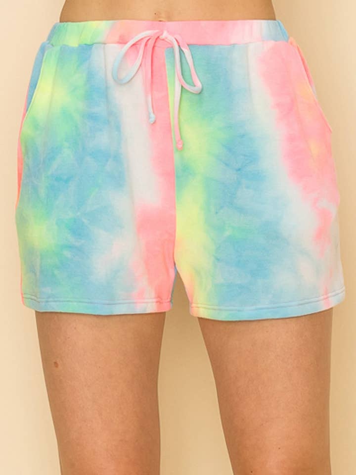 Shopin LA - Wholesale Lounge Set - Women's - SP21006 - WOMEN TIE DYE SHORTS