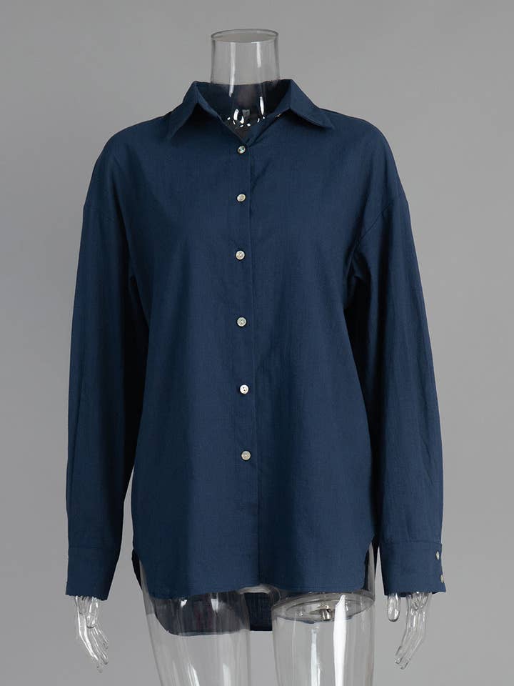 alberalkirk - Wholesale Button Down Shirt - Women's - Pure Cotton Pullover Shirt Relaxed Ultra Light N5Z4533