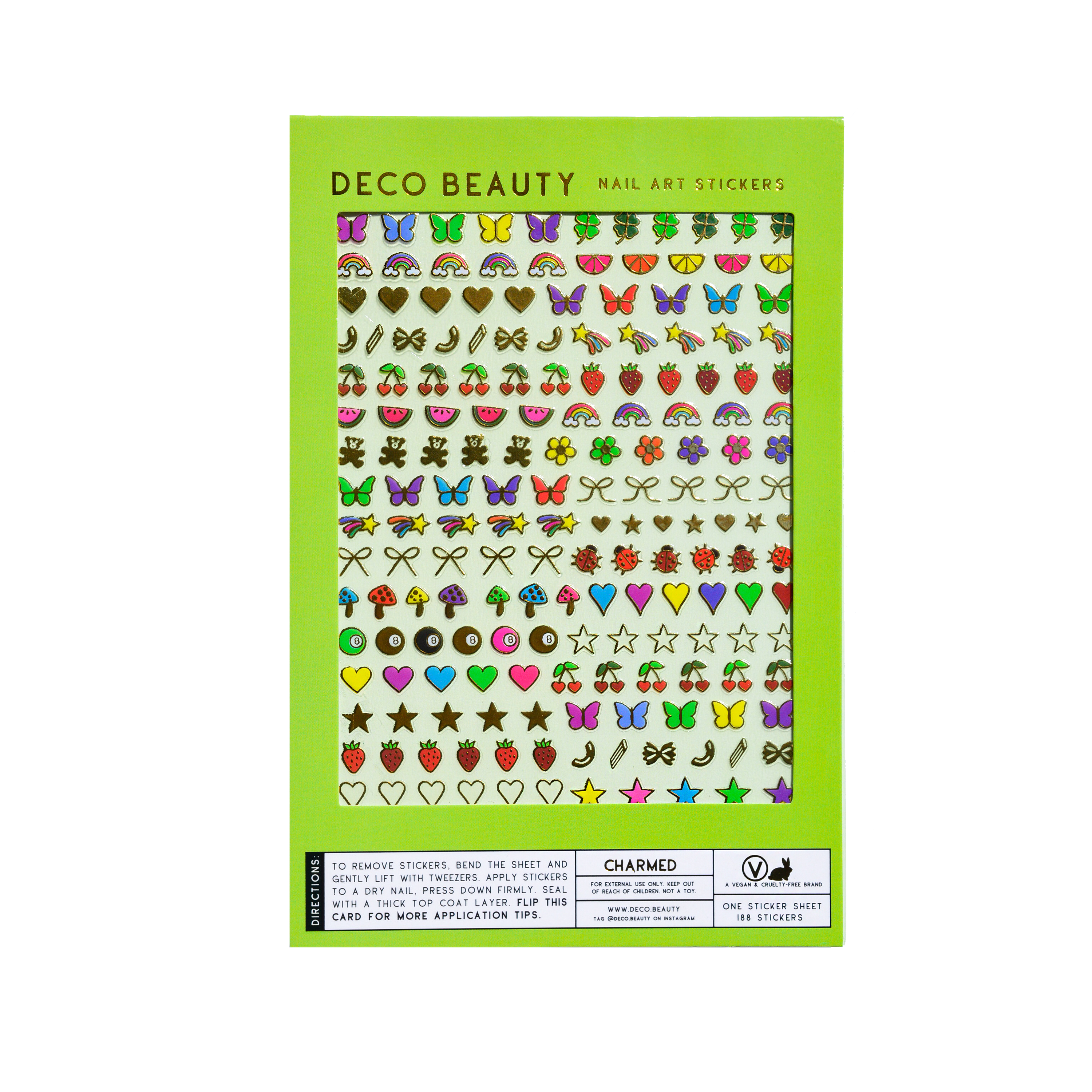 Deco Beauty – Arte/decalque de unhas por atacado – Autocolantes de Nail Art - CHARMED2