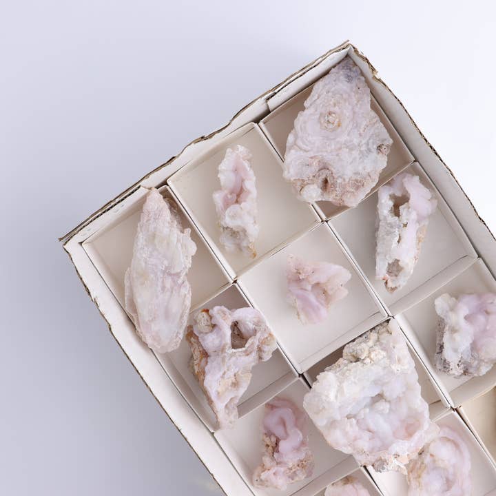 Chalcedoon Set van 12 voor wholesale door Mi Esperanza Minerals