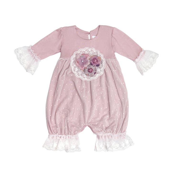 Haute Baby - Wholesale Jumpsuit - Baby - Frilly Frocks Emily Romper for Infants & Toddlers