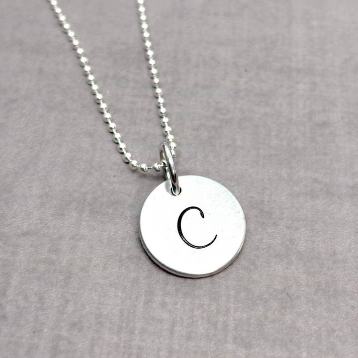 Hand Stamped Initial Necklace – Full Set, Wholesale Bundles for wholesale by Delena Wright Artisan Jewelry