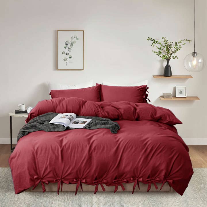 Cotton Passion - Venta al por mayor Fundas nórdicas - Juego de funda nórdica anudada – Ropa de cama de lujo de microfibra suave