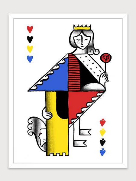 Liten drottning litografi för wholesale av Les Petits Collectionneurs